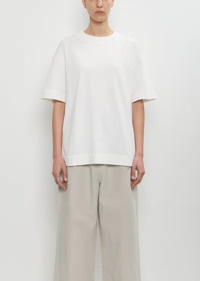 Mhl By Margaret Howell Cotton Relaxed T-shirt In Off White