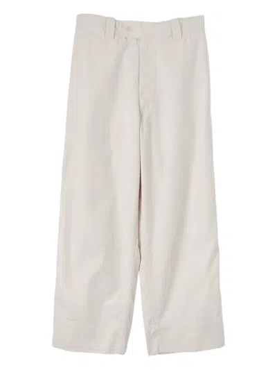 Mhl By Margaret Howell Cotton Trousers In White