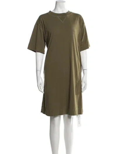 Pre-owned Mhl By Margaret Howell Crew Neck Knee-length Dress In Green