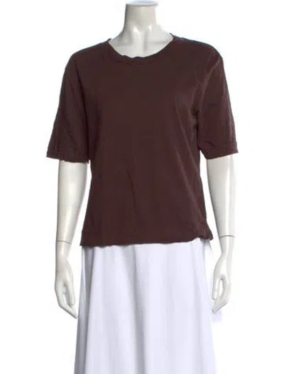 Pre-owned Mhl By Margaret Howell Crew Neck Short Sleeve T-shirt In Brown