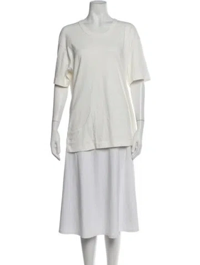 Pre-owned Mhl By Margaret Howell Crew Neck Short Sleeve T-shirt In White