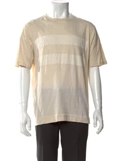 Pre-owned Mhl By Margaret Howell Graphic Print Short Sleeve Shirt In Neutral