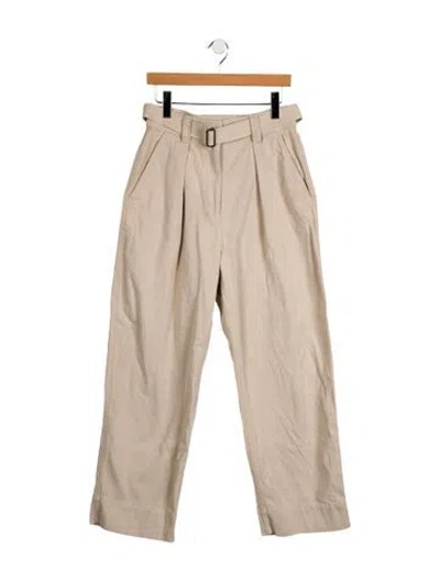 Pre-owned Mhl By Margaret Howell High-rise Wide Leg Jeans In Neutral