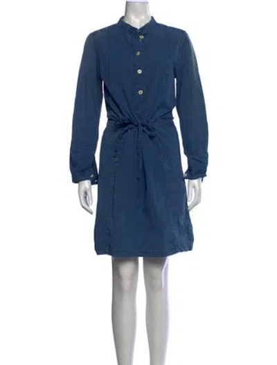 Pre-owned Mhl By Margaret Howell Knee-length Dress In Blue