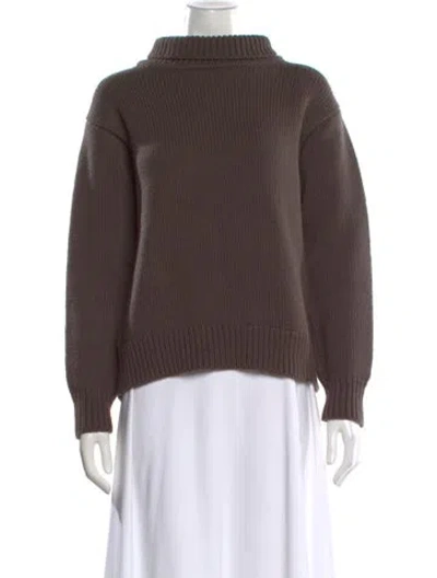 Pre-owned Mhl By Margaret Howell Mock Neck Sweater In Brown