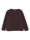 Mhl By Margaret Howell Mock-neck Sweatshirt In Brown