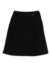 Mhl By Margaret Howell Pleat-detail Skirt In Black
