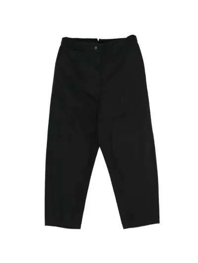 Mhl By Margaret Howell Side-cinch Trousers In Black