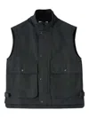 Mhl By Margaret Howell Sleeveless Jacket In Blue