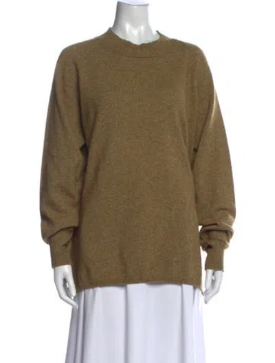 Pre-owned Mhl By Margaret Howell Wool Crew Neck Sweater In Green
