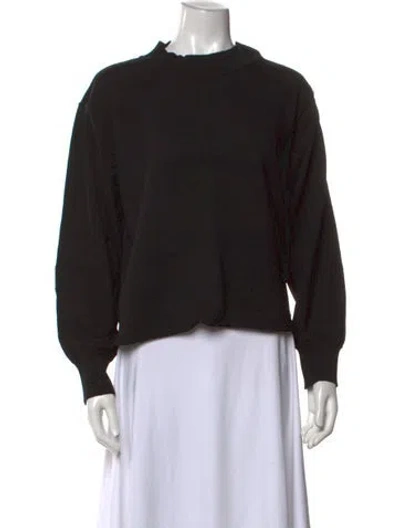 Pre-owned Mhl By Margaret Howell Wool Mock Neck Sweater In Black