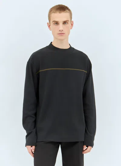 Mhl By Margaret Howell Yoke Seam Sweatshirt In Black