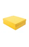 Mhstudios Personalized Angra Box In Canarinho Yellow Leather