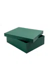 Mhstudios Personalized Angra Box In Mangueira Green Leather