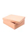 Mhstudios Personalized Angra Box In Seine Peach Leather In Blue