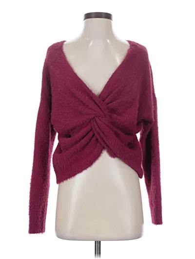 Pre-owned Mi Ami Cardigan Sweater In Burgundy
