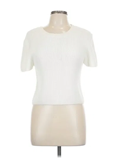 Pre-owned Mi Ami Cardigan Sweater In White