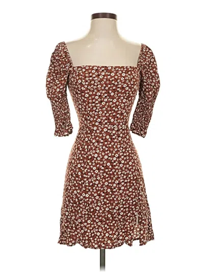 Pre-owned Mi Ami Casual Dress In Brown