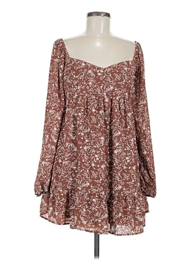 Pre-owned Mi Ami Casual Dress In Brown