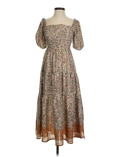 Pre-owned Mi Ami Casual Dress In Brown
