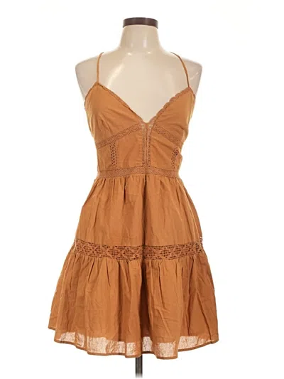 Pre-owned Mi Ami Casual Dress In Brown
