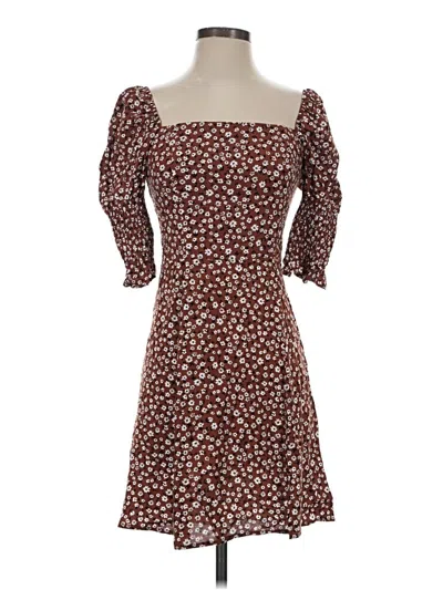 Pre-owned Mi Ami Casual Dress In Brown
