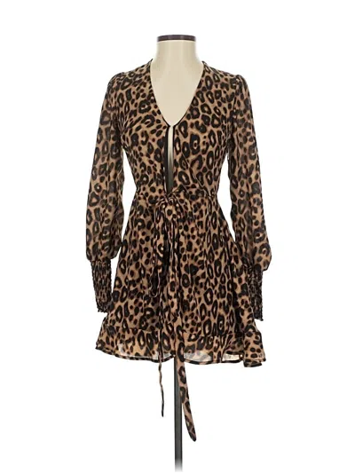 Pre-owned Mi Ami Casual Dress In Brown