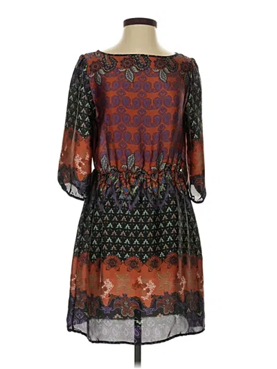 Pre-owned Mi Ami Casual Dress In Brown