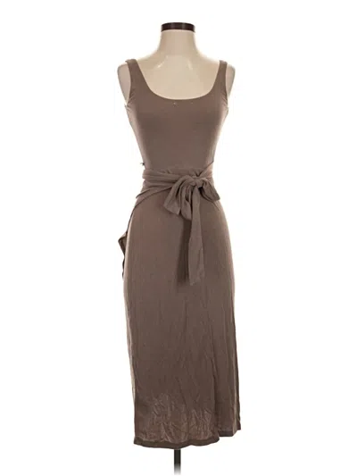 Pre-owned Mi Ami Casual Dress In Brown