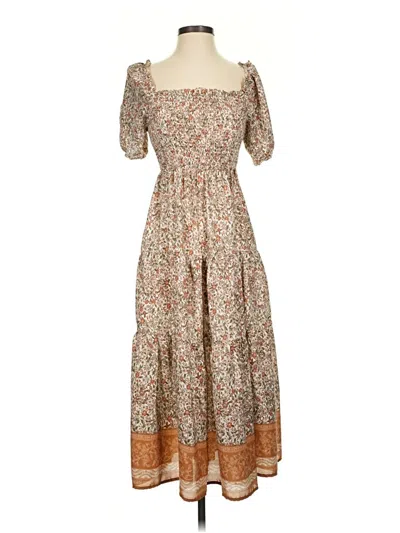 Pre-owned Mi Ami Casual Dress In Brown