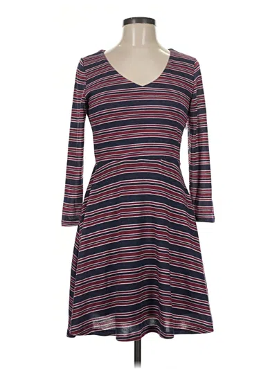 Pre-owned Mi Ami Casual Dress In Burgundy