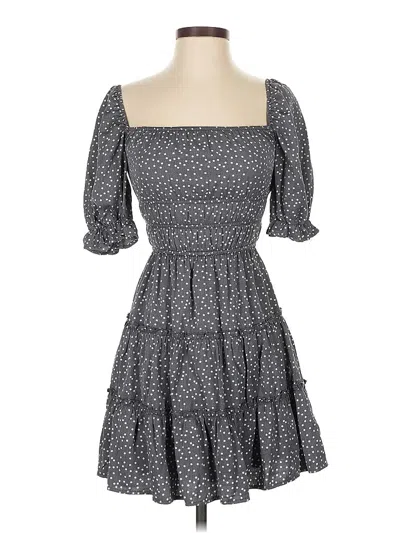 Pre-owned Mi Ami Casual Dress In Gray