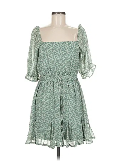 Pre-owned Mi Ami Casual Dress In Green
