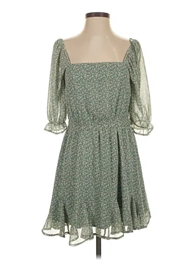 Pre-owned Mi Ami Casual Dress In Green