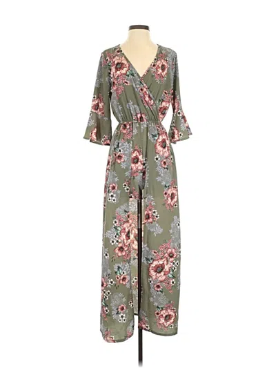 Pre-owned Mi Ami Casual Dress In Green