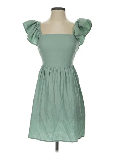 Pre-owned Mi Ami Casual Dress In Green