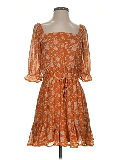 Pre-owned Mi Ami Casual Dress In Orange