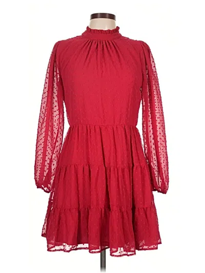 Pre-owned Mi Ami Casual Dress In Red