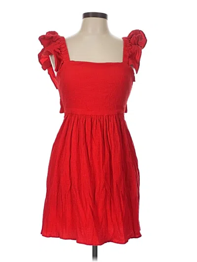 Pre-owned Mi Ami Casual Dress In Red