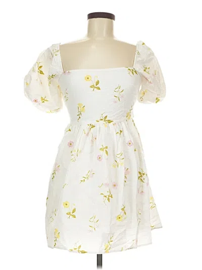 Pre-owned Mi Ami Casual Dress In White