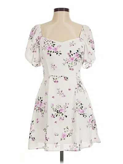 Pre-owned Mi Ami Casual Dress In White