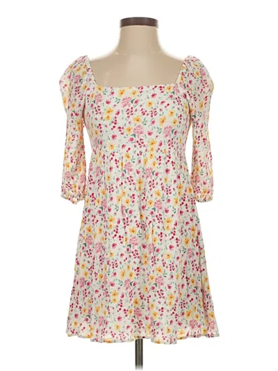 Pre-owned Mi Ami Casual Dress In White