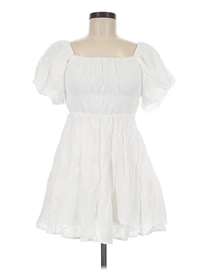 Pre-owned Mi Ami Casual Dress In White