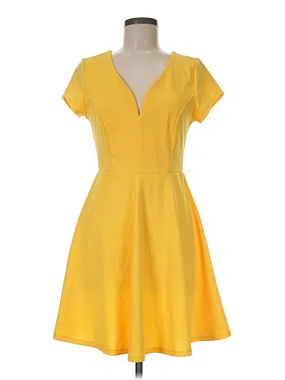 Pre-owned Mi Ami Casual Dress In Yellow