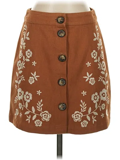Pre-owned Mi Ami Casual Skirt In Brown
