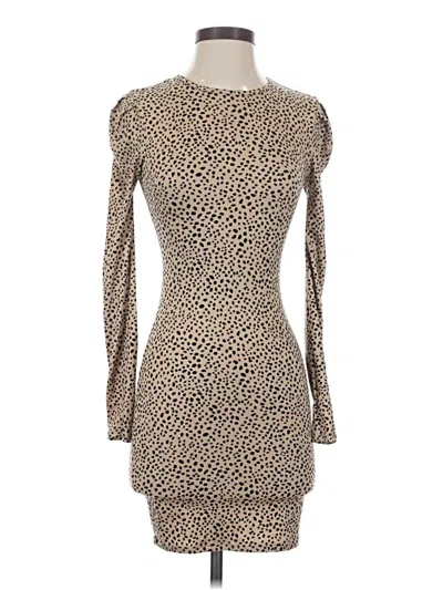 Pre-owned Mi Ami Cocktail Dress In Brown