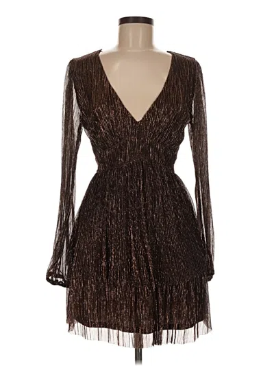 Pre-owned Mi Ami Cocktail Dress In Brown