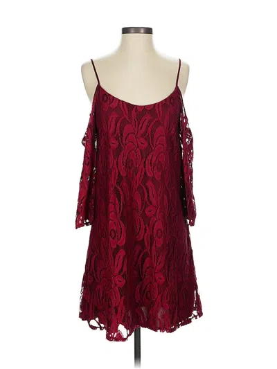 Pre-owned Mi Ami Cocktail Dress In Burgundy