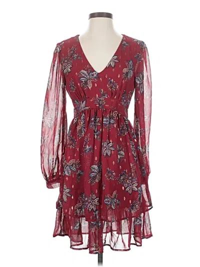 Pre-owned Mi Ami Cocktail Dress In Burgundy