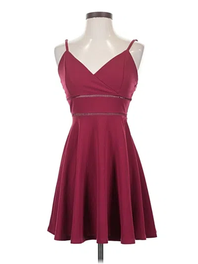 Pre-owned Mi Ami Cocktail Dress In Burgundy
